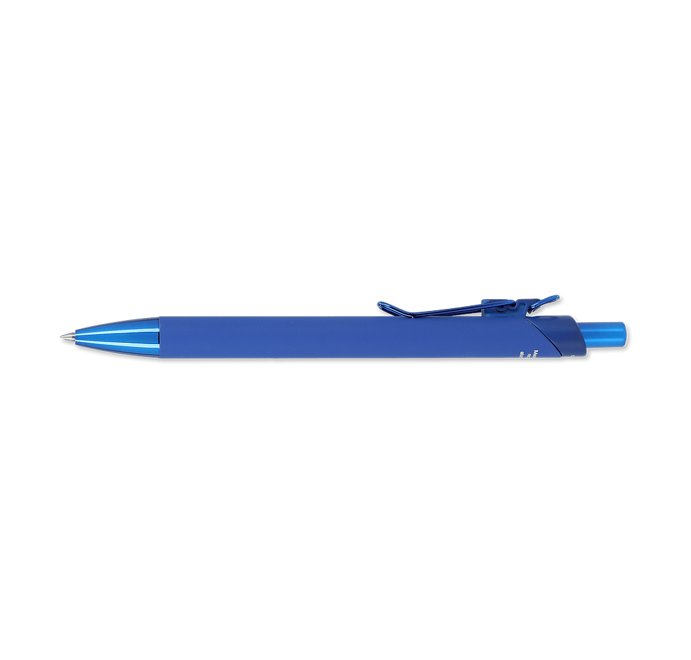 Laser Engraved Recycled Aluminum Soft Touch Gel Pen (black ink)-default