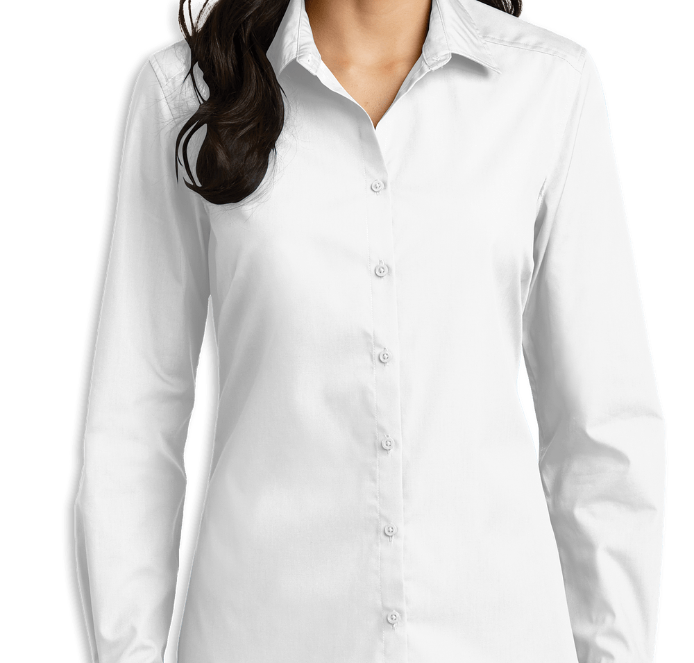 Port Authority Women's Carefree Poplin Dress Shirt - Embroidered-default
