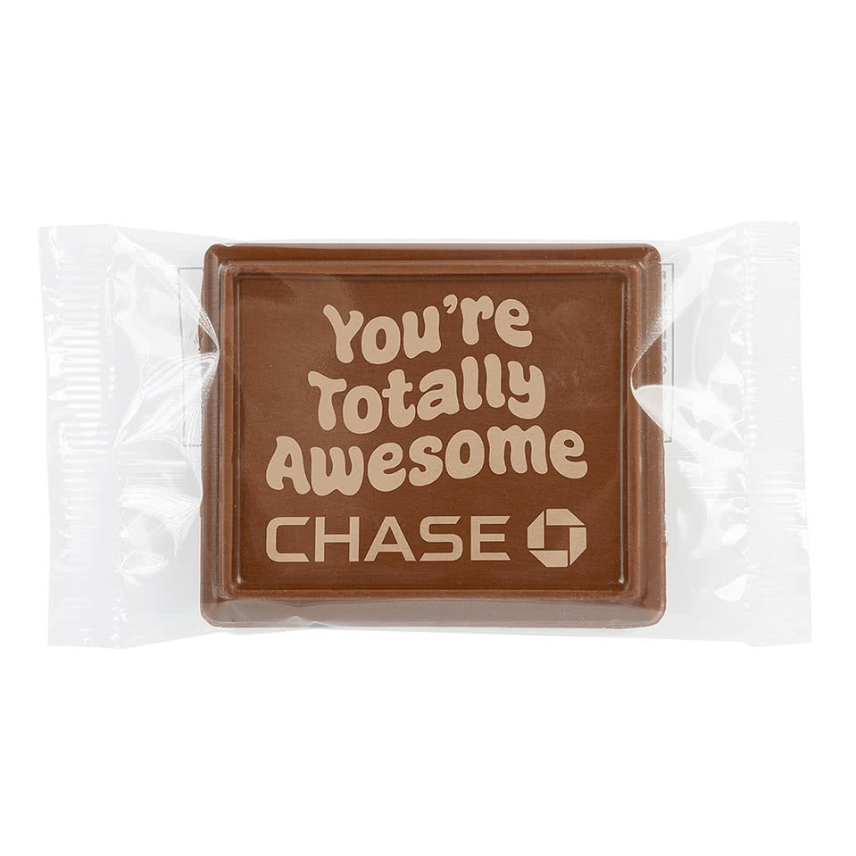 Laser Engraved Chocolate Rectangle Cookie