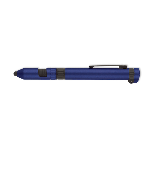 6-in-1 Quest Multi-Tool Pen (black ink) in Blue