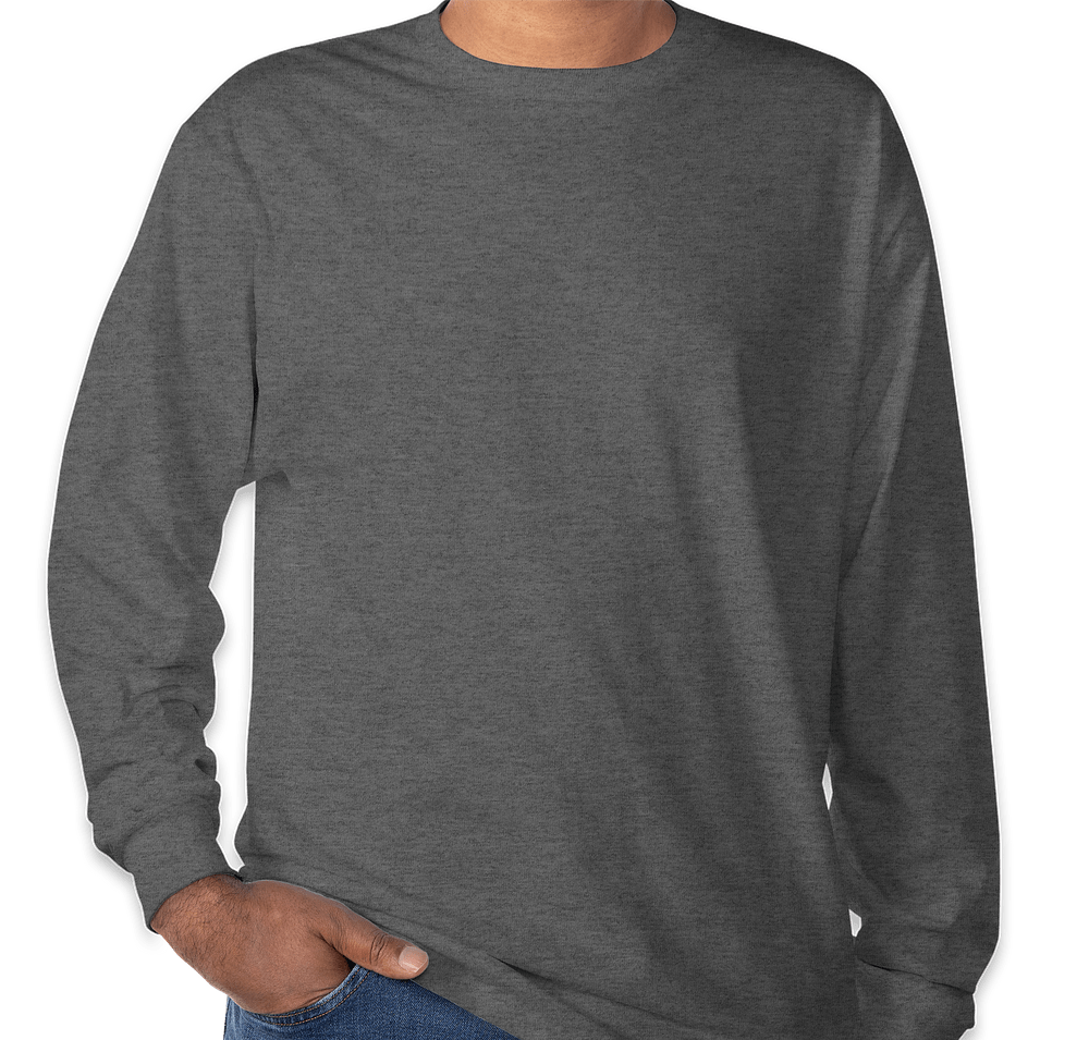 Hanes Authentic Long Sleeve T-shirt - Embroidered-default