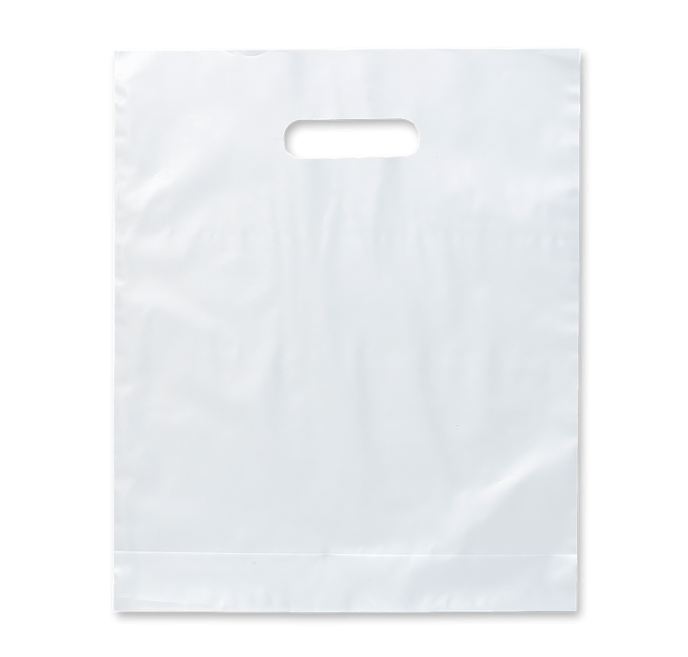 Medium Frosted Plastic Handle Bag-default