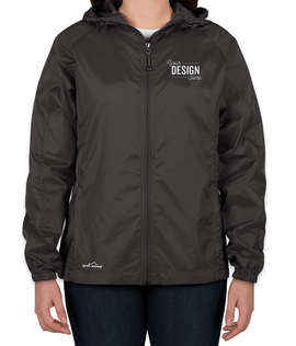 Eddie Bauer Women's Full Zip Hooded Packable Jacket - Color: Black