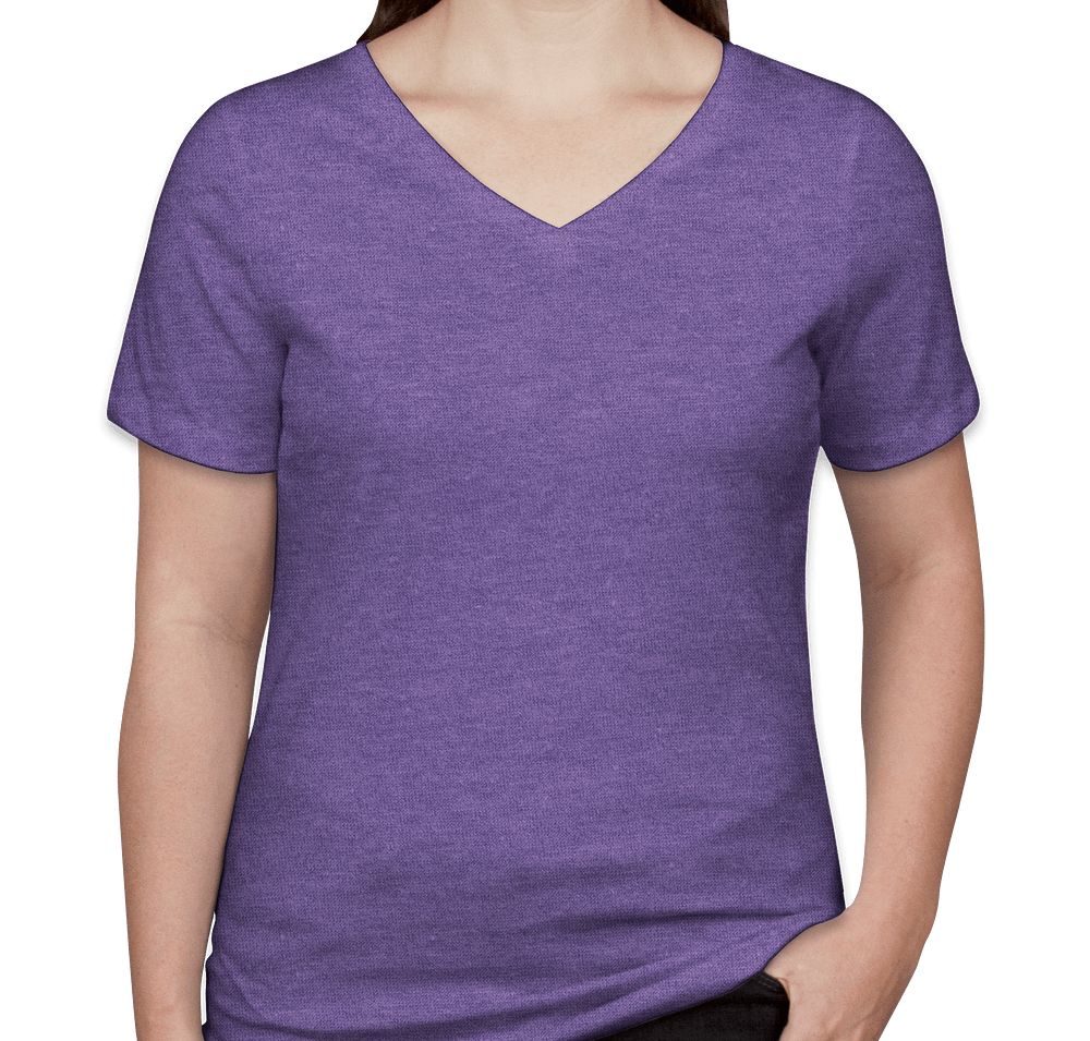 Bella + Canvas Women's Tri-Blend V-Neck T-shirt-default