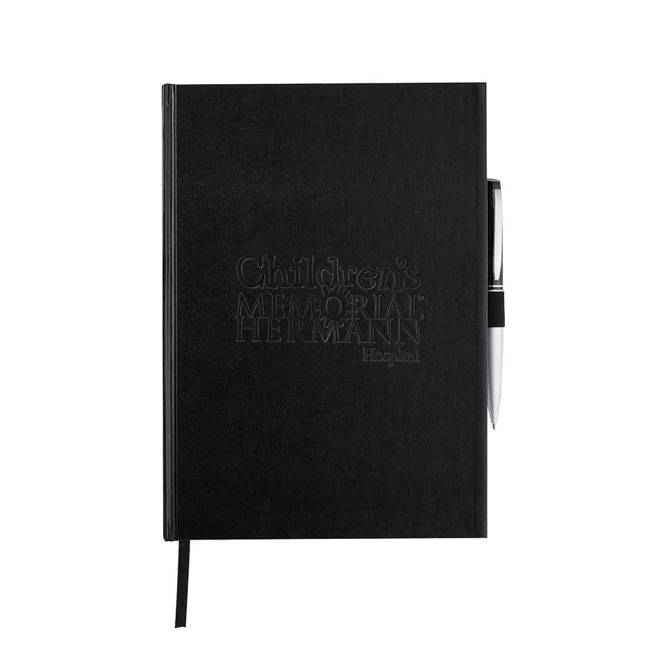 Debossed Executive Large Hard Cover Notebook