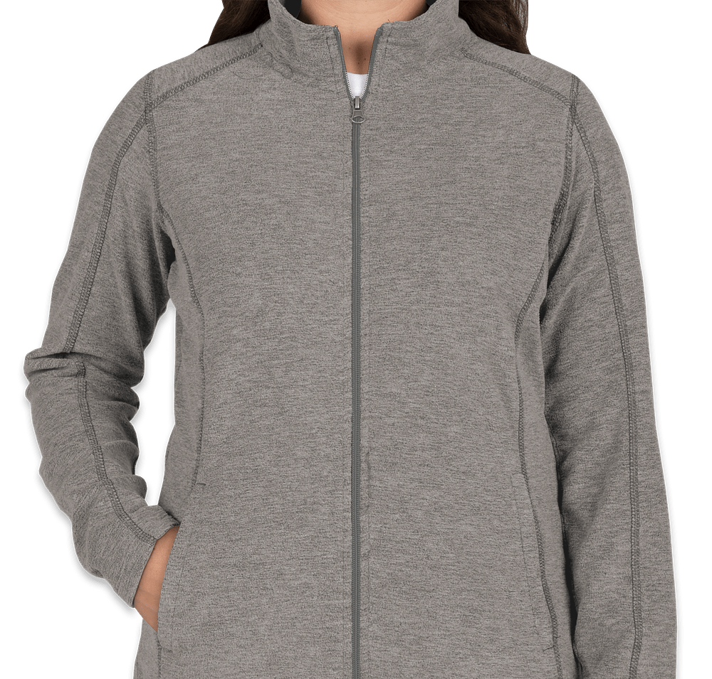 Port Authority Women's Heather Microfleece Full Zip Jacket-default