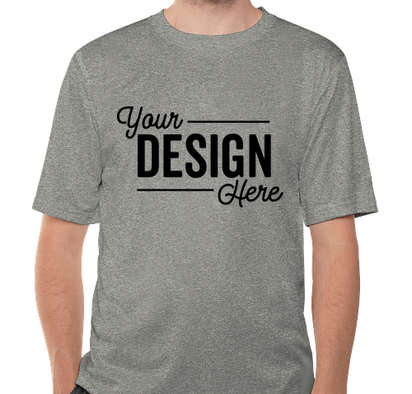 Custom Reebok Heather - Online Shirts at Performance Sleeve Shirt Performance Design Short