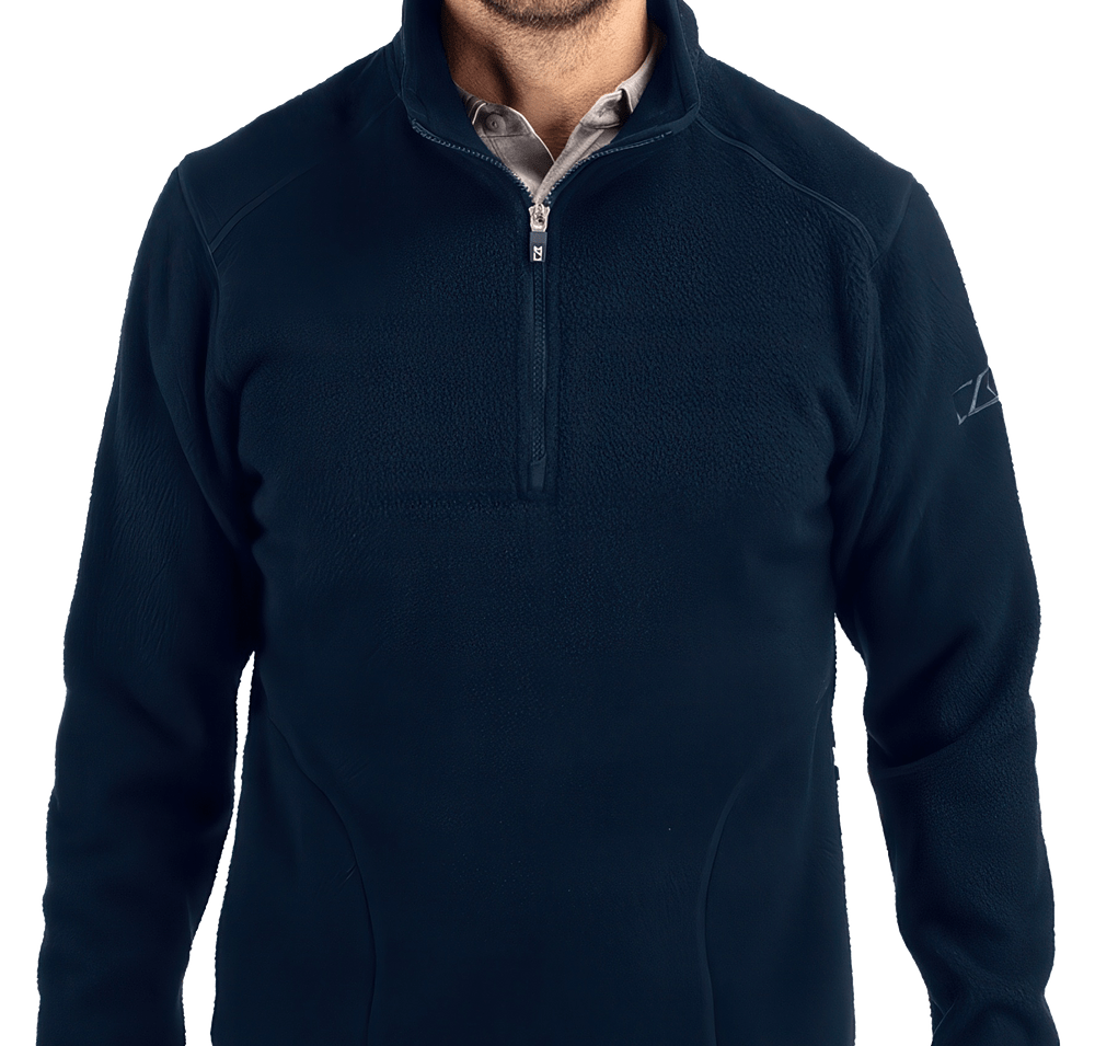 Cutter & Buck Cascade Recycled Sherpa Quarter-Zip Fleece Jacket-default