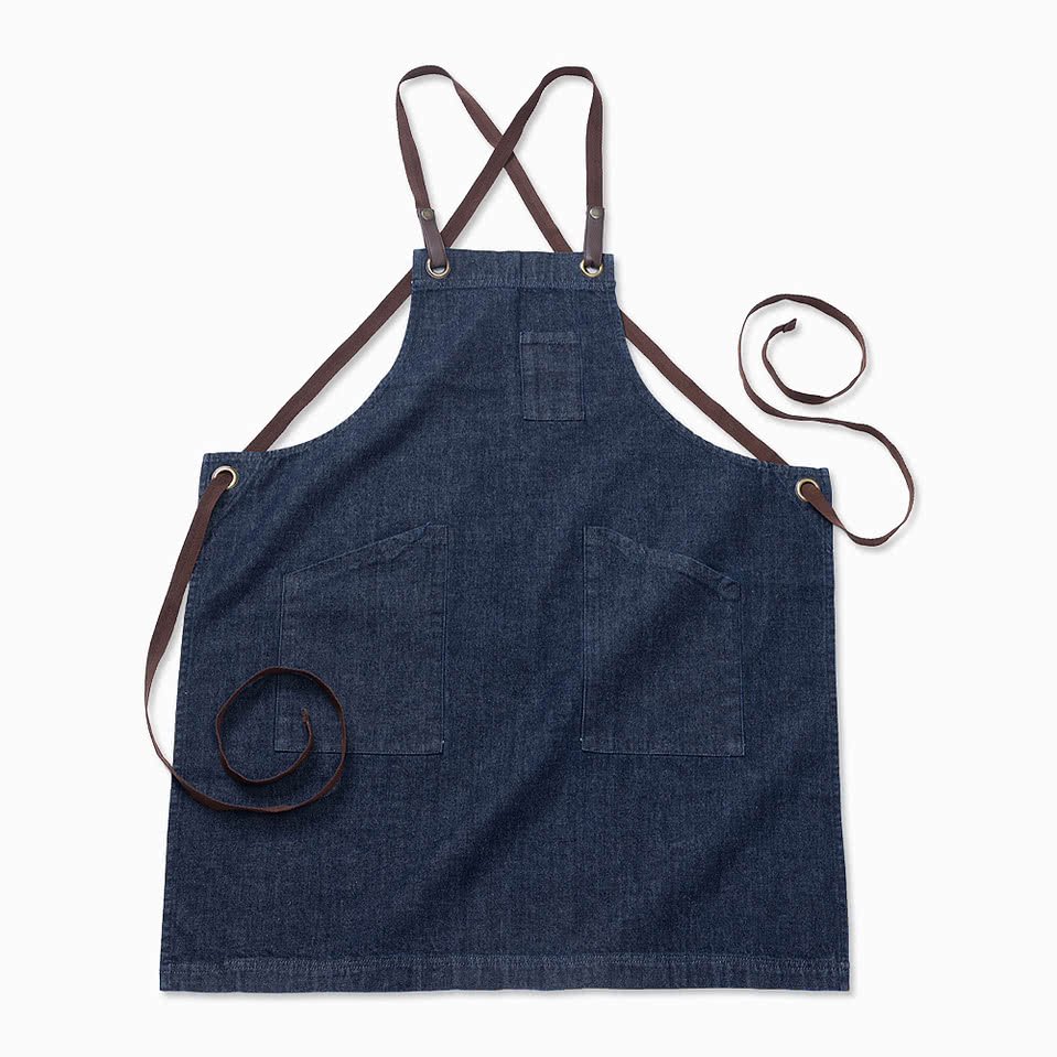 Edwards Denim Full Length Three-Pocket Apron