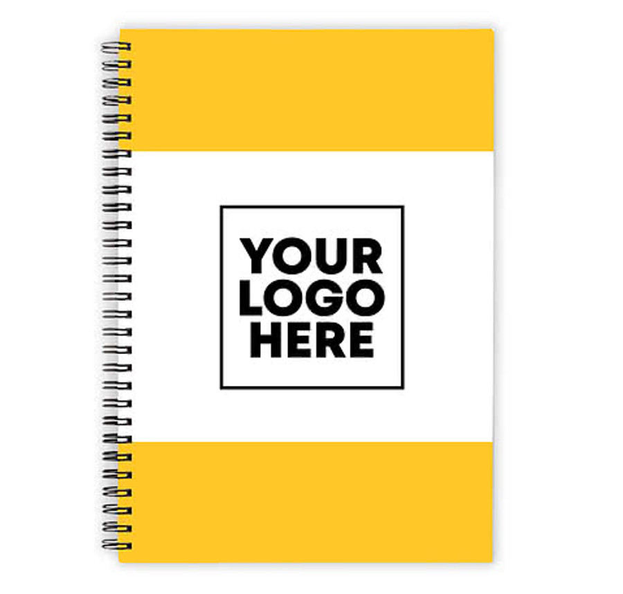 Border JournalBooks ® Spiral Notebook in Navy
