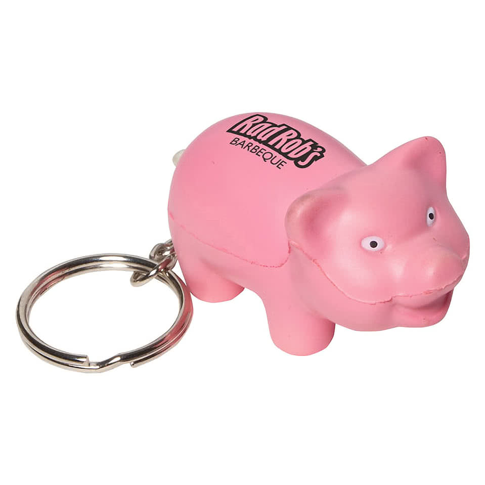 Pig Stress Reliever Keychain