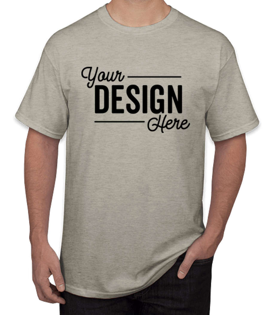Port & Company Core Cotton T-shirt in Oatmeal Heather