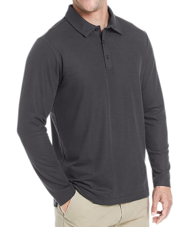 Core 365 Fusion ChromaSoft Long Sleeve Performance Pique Polo - Printed