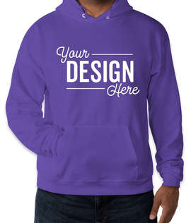 Hanes EcoSmart 50/50 Pullover Hoodie - Color: Purple