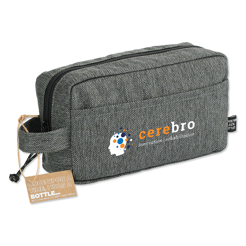 Vila Recycled Zippered Dopp Kit Pouch