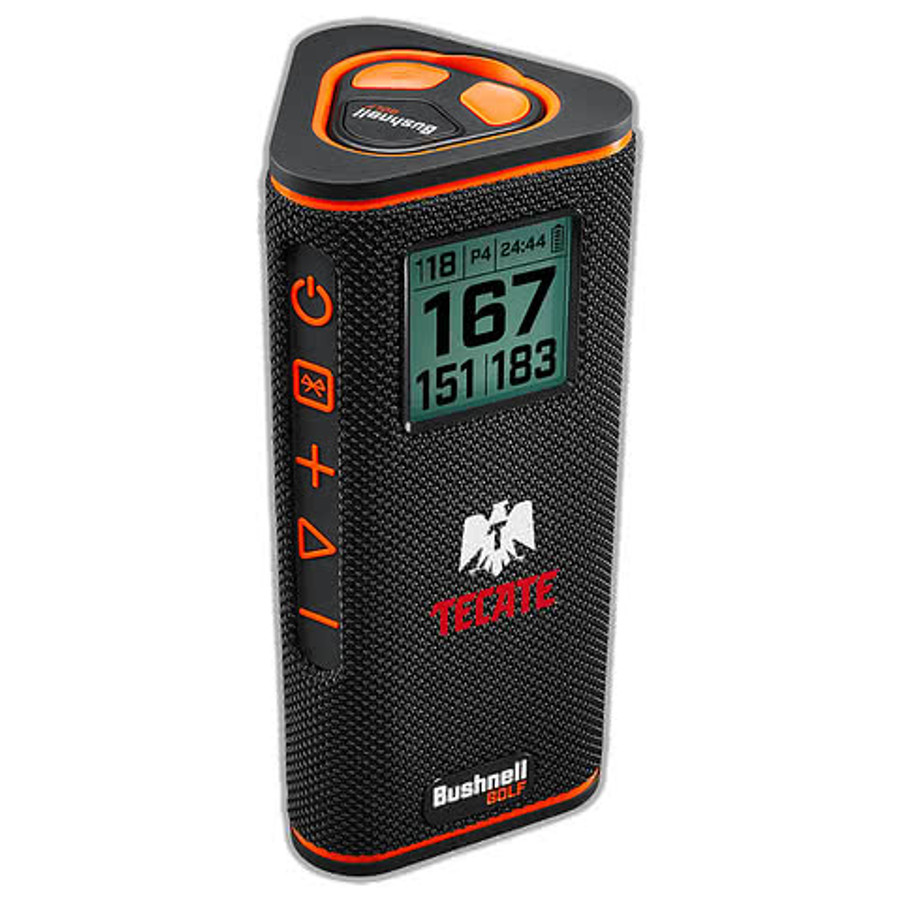 Full Color Bushnell Golf Wingman View GPS Portable Wireless Bluetooth Speaker in Black