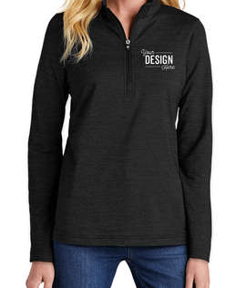 TravisMathew Women's Crestview Performance Quarter Zip Sweatshirt - Color: Black