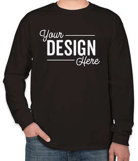 Canada - Gildan 100% Cotton Long Sleeve T-shirt - Color: Black