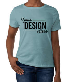 Bella + Canvas Women's Jersey T-shirt - Color: Heather Blue Lagoon