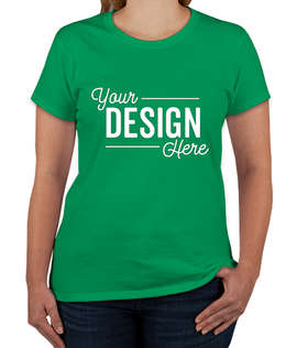 Gildan Women's 100% Cotton T-shirt - Color: Irish Green