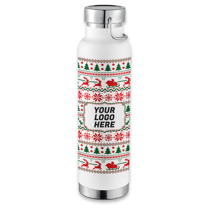 Ugly Sweater 22 oz. Thor Copper Vacuum Insulated Water Bottle