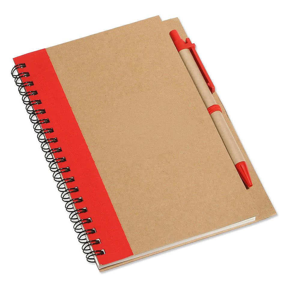 Promo Write Spiral Recycled Notebook with Pen