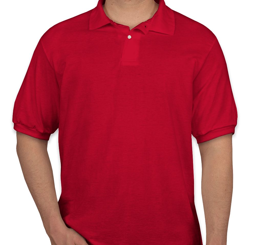 Hanes EcoSmart 50/50 Jersey Polo - Embroidered-default