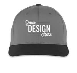 Pacific Headwear Perforated Flexfit Performance Hat - Color: Graphite / Black