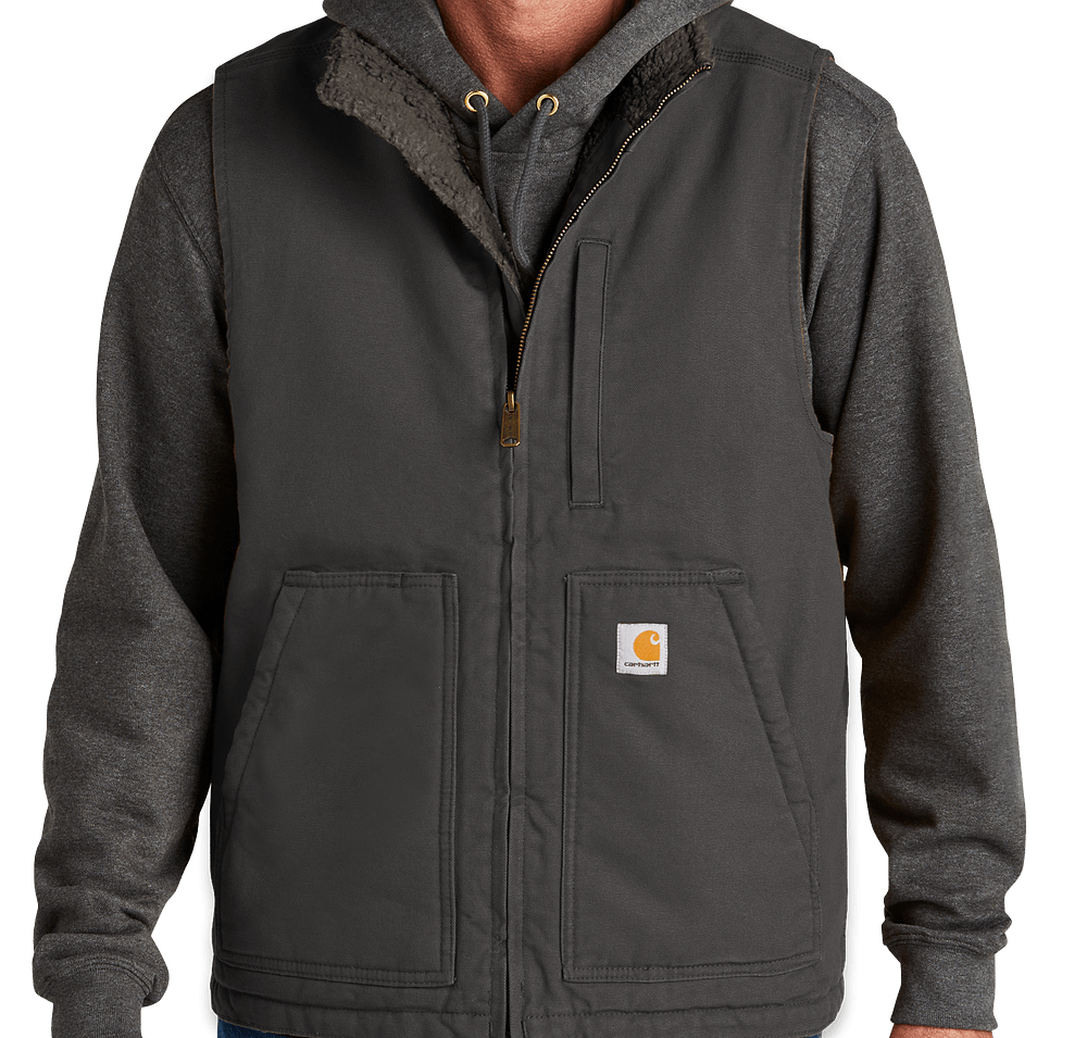 Carhartt Sherpa-Lined Mock Neck Vest - Printed-default