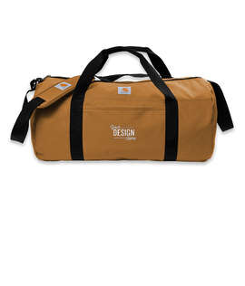Carhartt Canvas Packable Duffel Bag with Pouch - Color: Carhartt Brown