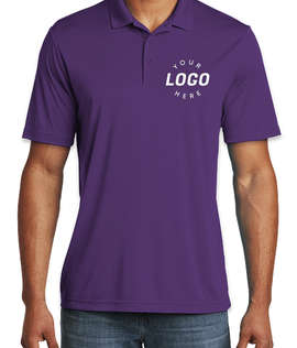 Sport-Tek Competitor Performance Polo - Screen Printed - Color: Purple