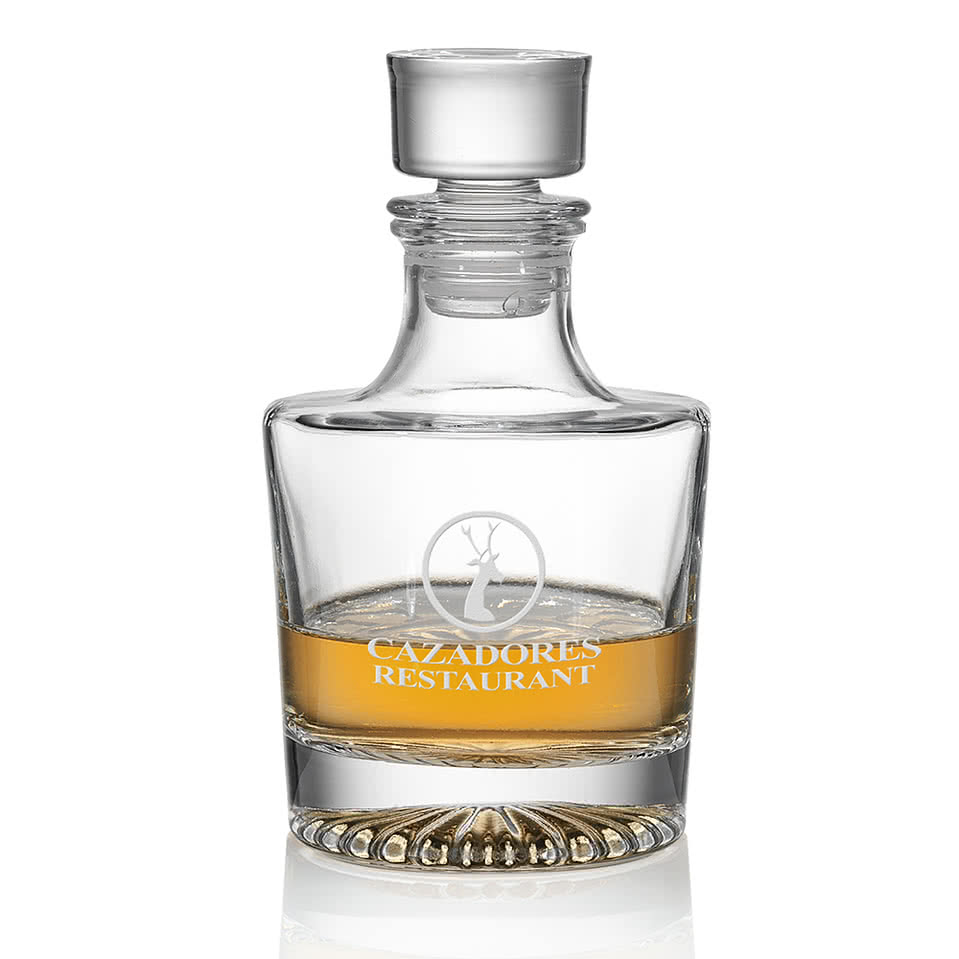 Laser Etched 24 oz. Romford Heathfield Decanter with Lid