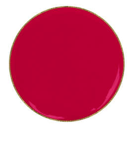 1" Round Lapel Pin - Color: Cardinal / Brass
