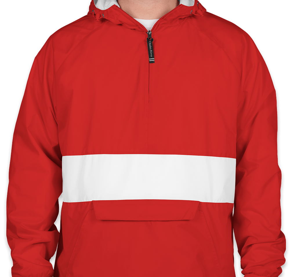 Charles River Classic Striped Hooded Packable Anorak-default