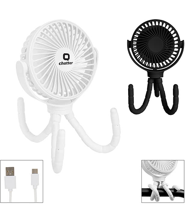 Portable Rechargeable Fan with Flexible Tripod