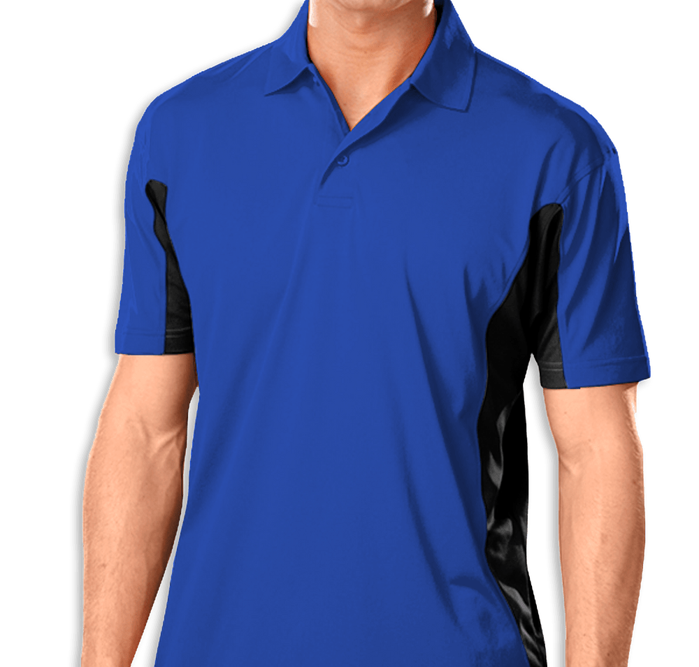 Blue Generation BLU-X-DRI Colorblock Performance Polo - Embroidered-default