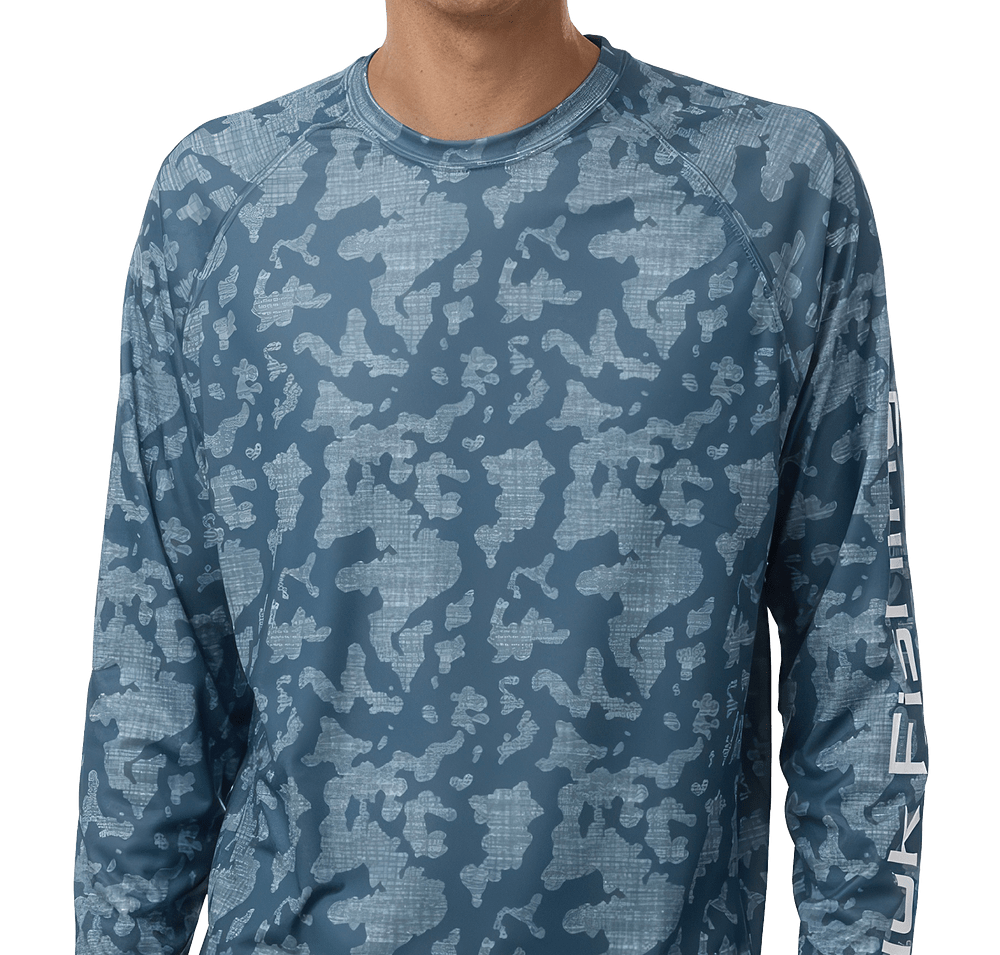 HUK LoPro Running Lakes UPF 50+ Long Sleeve Performance Shirt-default