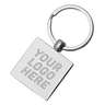Laser Engraved Square Metal Keychain