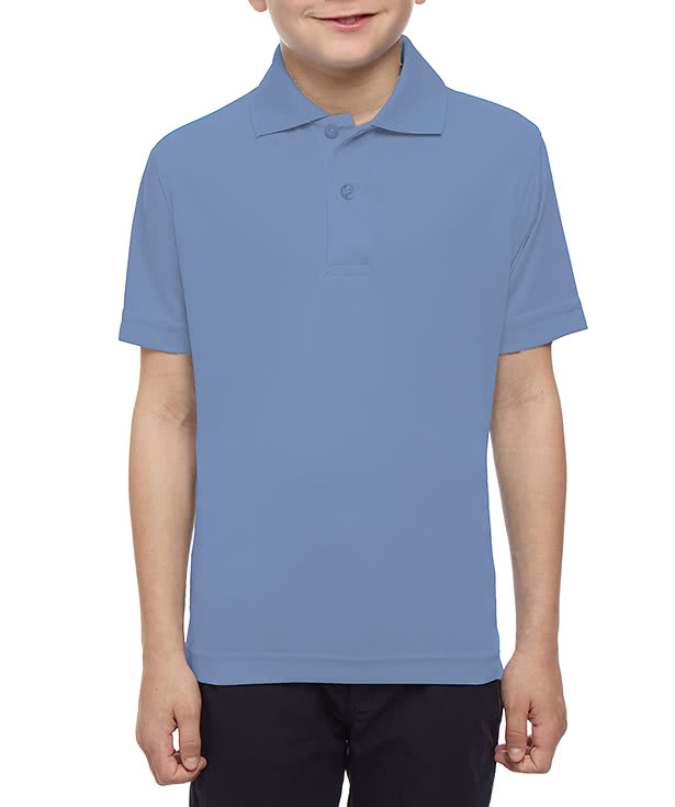 Blue Generation Youth BLU-X-DRI Titan Value Performance Polo - Embroidered