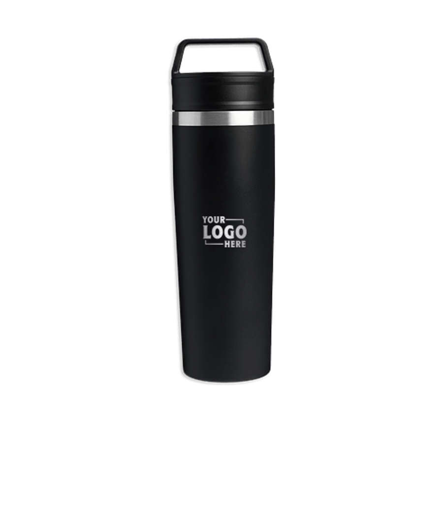 Stanley Laser Engraved 20 oz. Cafe-To-Go Travel Mug in Black