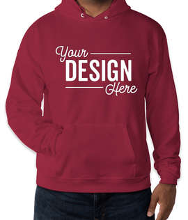 Hanes EcoSmart 50/50 Pullover Hoodie - Color: Cardinal