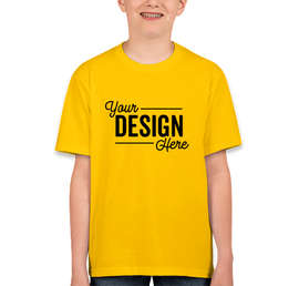 Canada - Fruit of the Loom Youth 100% Cotton T-shirt - Color: Yellow