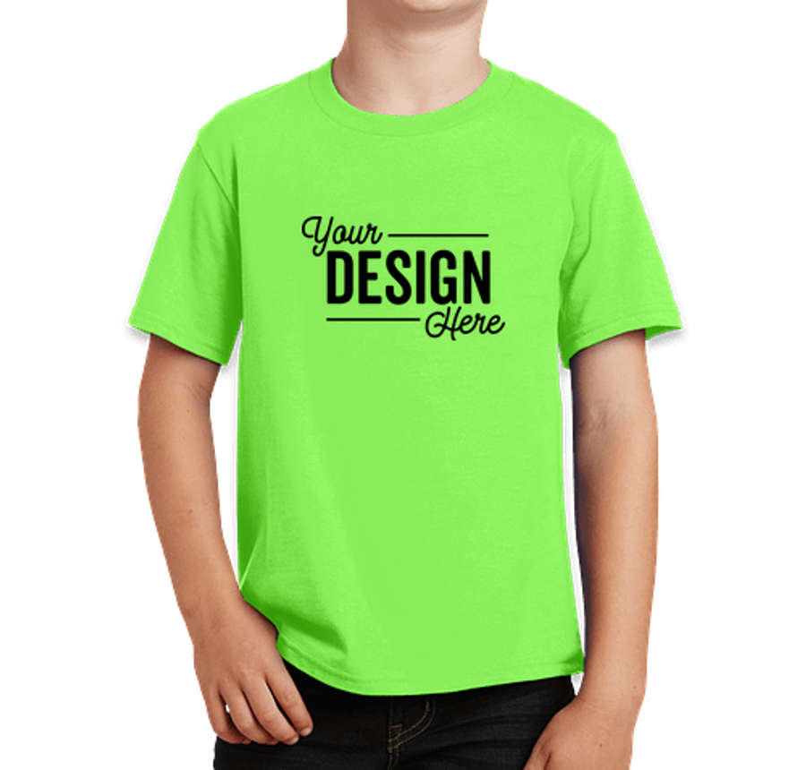 Port & Company Youth Fan Favorite T-shirt in Flash Green