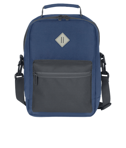 Essex Recycled Mini Bag 6 Can Cooler in SLATE BLUE