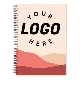 Mountainscape JournalBooks ® Spiral Notebook - Color: Pink