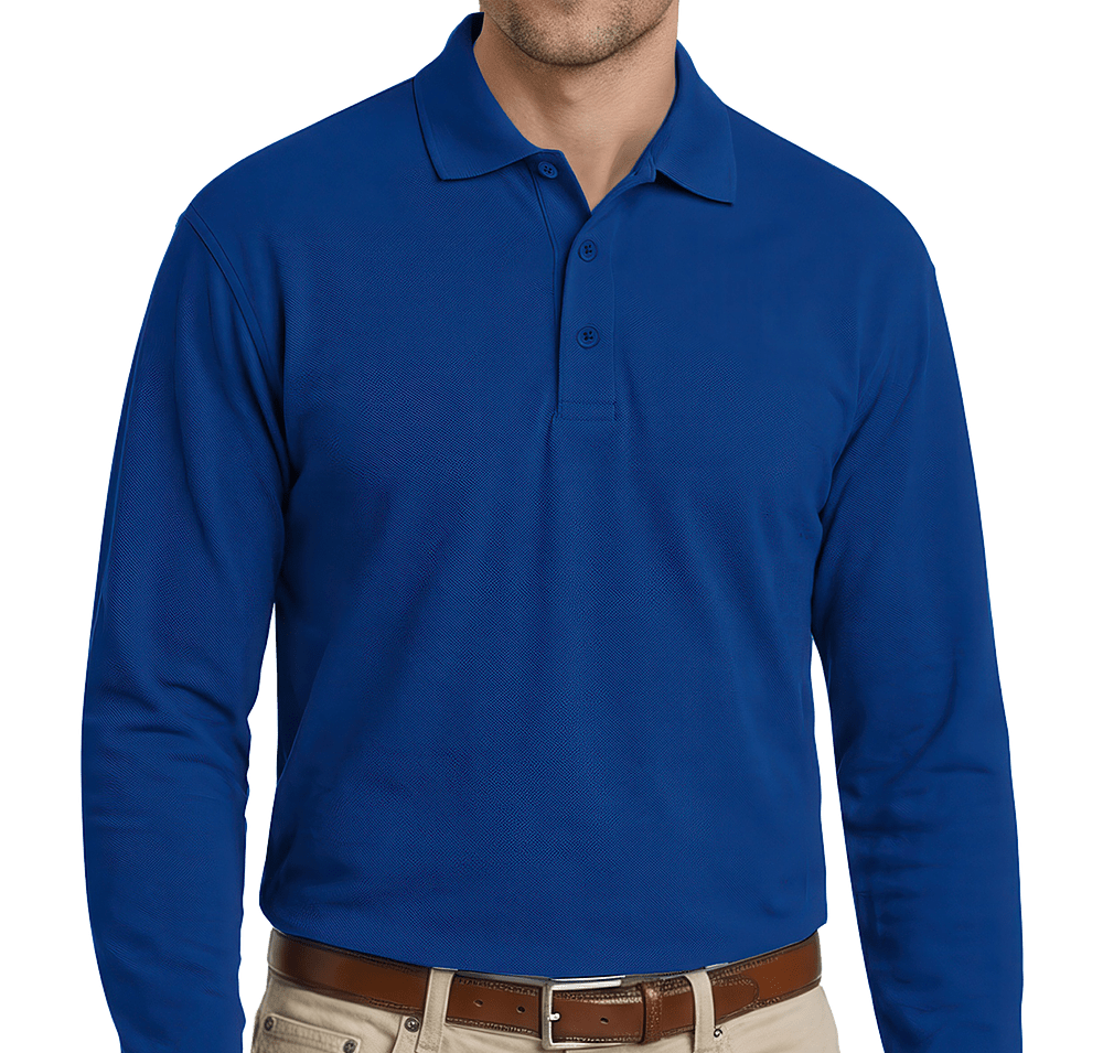 Blue Generation Soft Touch Long Sleeve Pique Polo-default