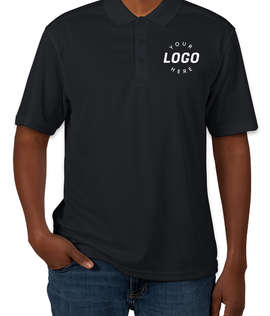 Clique by Cutter & Buck Spin Eco Performance Pique Polo - Screen Printed - Color: Dark Navy