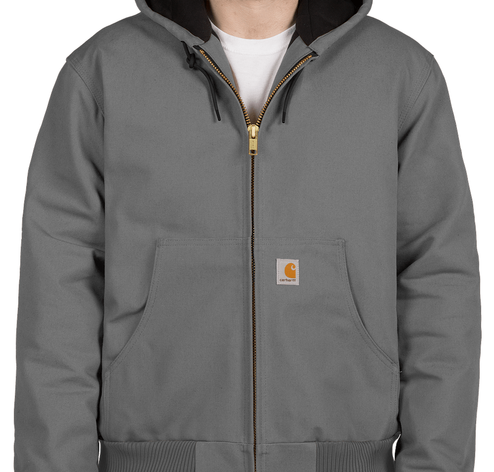 Carhartt Water Repellent Flannel Lined Hooded Jacket - Embroidered-default