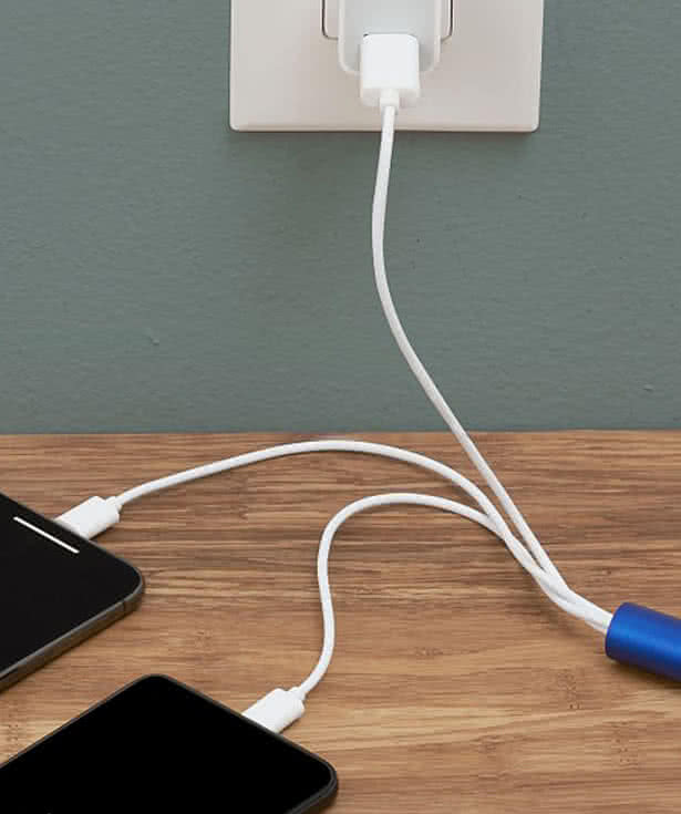Laser Engraved Route Light Up Logo  5-in-1 Charging Cable