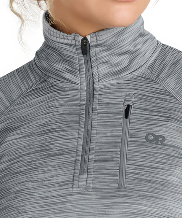 Outdoor Research Women's Tech Grid Fleece Quarter Zip Sweatshirt